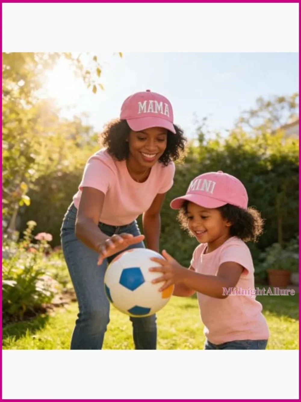 Mommy and Me Matching Baseball Hats Set Mama Mini